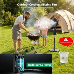 Ausic Outdoor Misting Fan for… — Photo 2