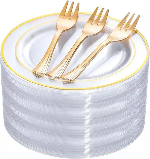 DaYammi 240Pcs Dessert Plates Set:… — Photo 1
