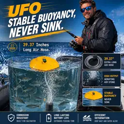 Floating Bait Bucket Aerator, USB-C,… — Photo 2