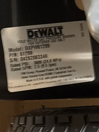 DEWALT 3600 PSI 2.5 GPM… — Photo 6