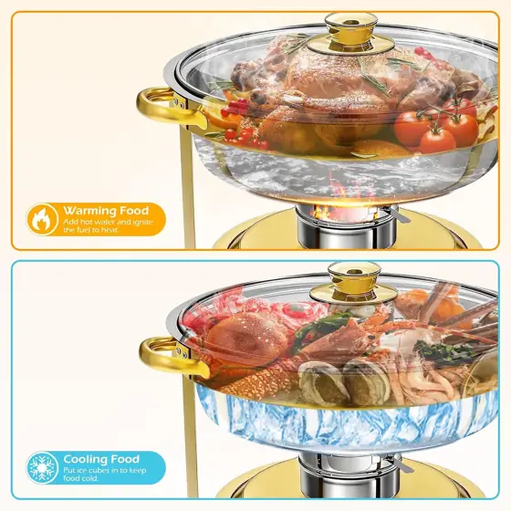 POWERFUEL 7QT Stainless Steel Chafing… — Photo 2