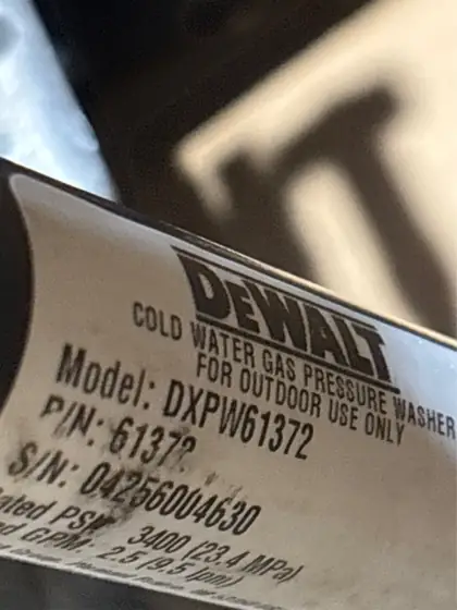 DEWALT 3400 PSI 2.5 GPM… — Photo 5