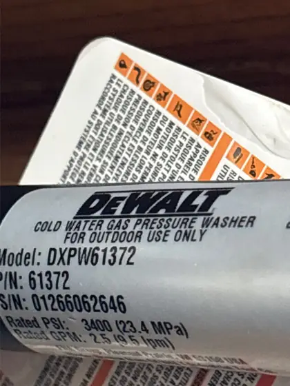 DEWALT 3400 PSI 2.5 GPM… — Photo 5