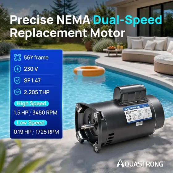 Aquastrong Pool Pump Motor, 56Y… — Photo 2