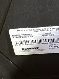 DeWalt 12AVP2R3739 21 in. 163… — Photo 5