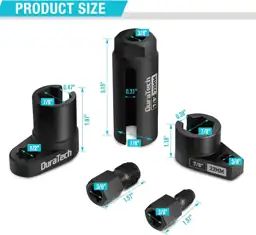 DURATECH 5PCS O2 Oxygen Sensor Socket Set | Triangle Liquidators
