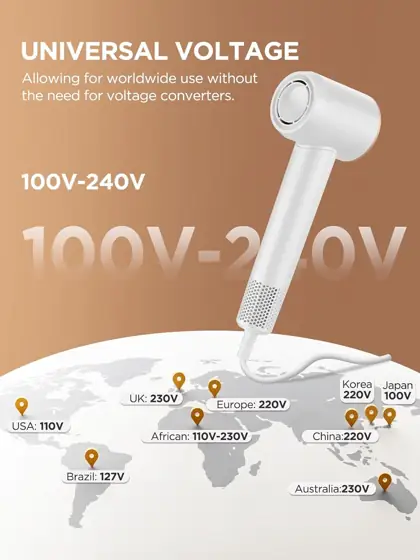 Dual-Voltage Travel Hair Dryer with… — Photo 2