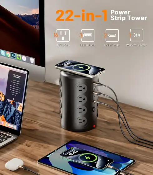 TenTrend Power Strip Tower with… — Photo 2