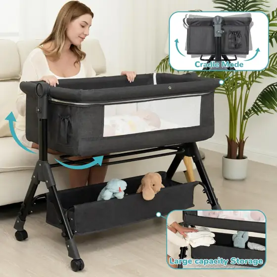 BCOL Baby Bassinet, Bedside with… — Photo 2
