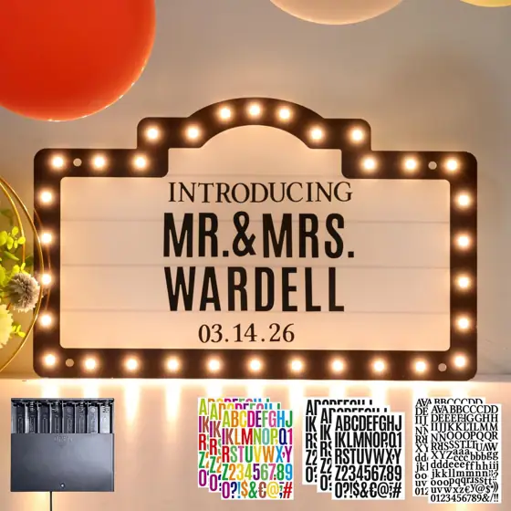 20IN Large Personalized LED Wedding… — Photo 1