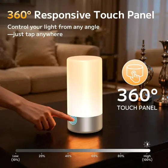 Table Lamp with Touch Control,… — Photo 2