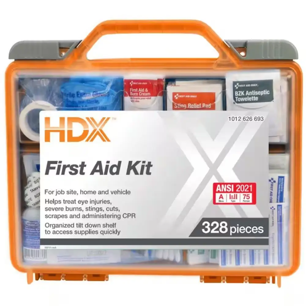 328-Piece ANSI Plastic First Aid… — Photo 1