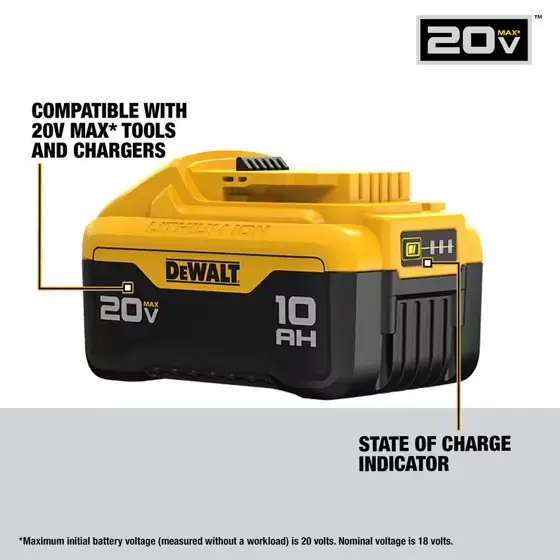 DEWALT 20-Volt MAX lithium-ion 10.0… — Photo 2