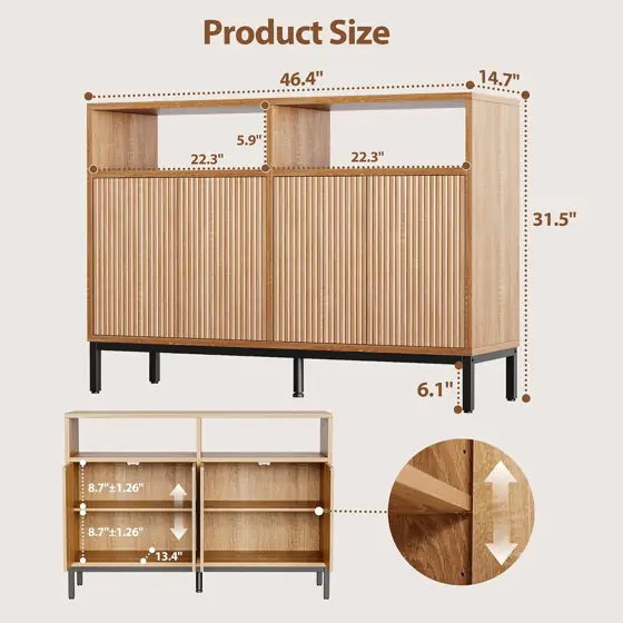 Mericonia 46 Inch Sideboard Buffet… — Photo 2