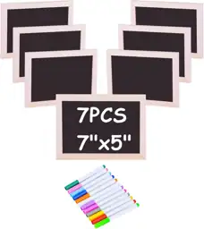 Mini Wooden Double-Sided Chalkboards with… — Photo 1