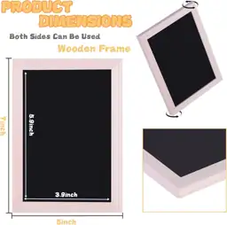 Mini Wooden Double-Sided Chalkboards with… — Photo 2