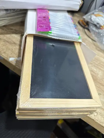 Mini Wooden Double-Sided Chalkboards with… — Photo 4