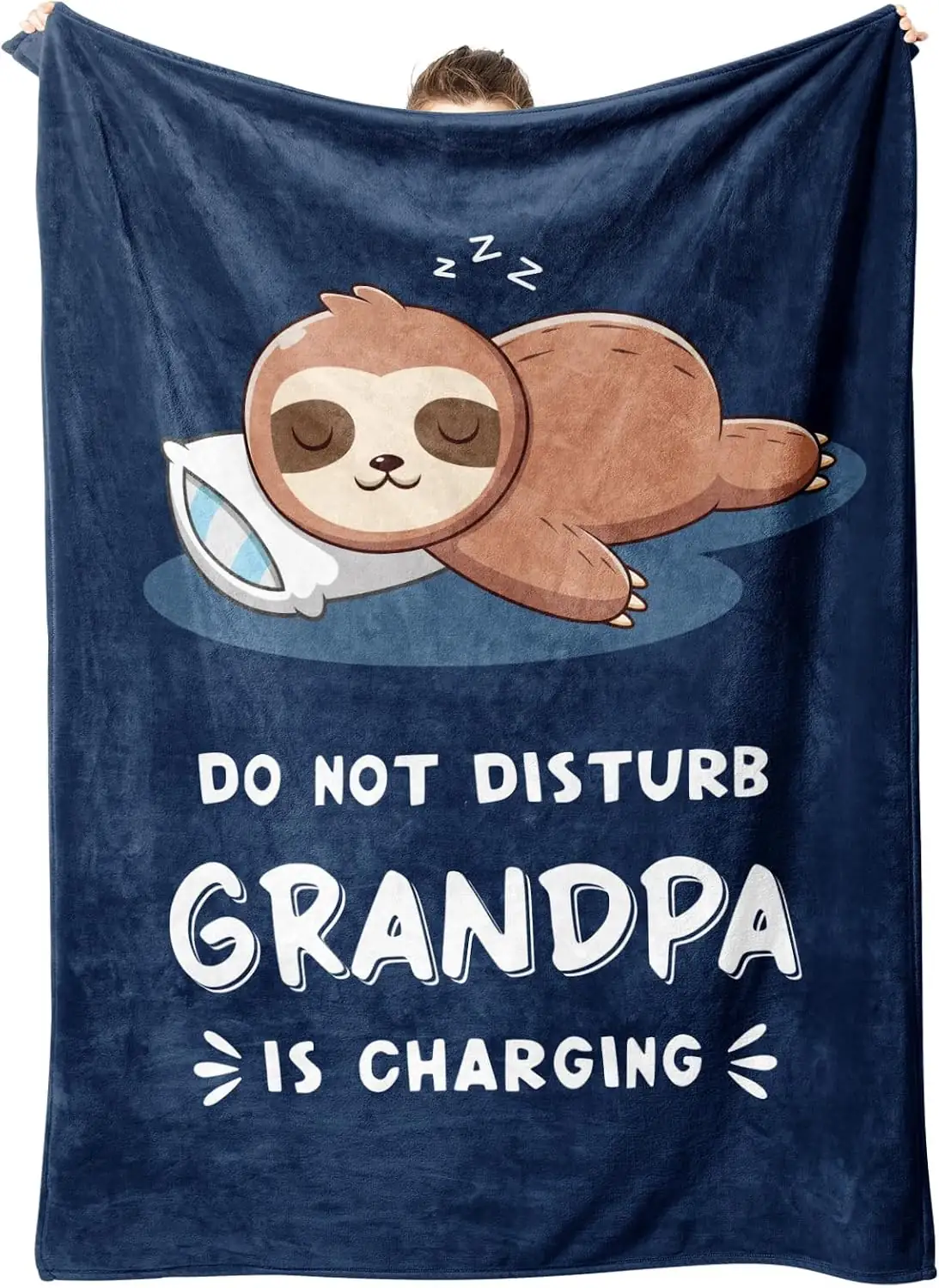 Leebbsin Grandpa Sloth Blanket 60x50,… — Photo 1