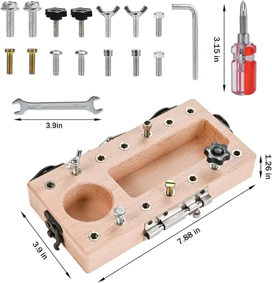 Montessori Screwdriver Board Set with… — Photo 2