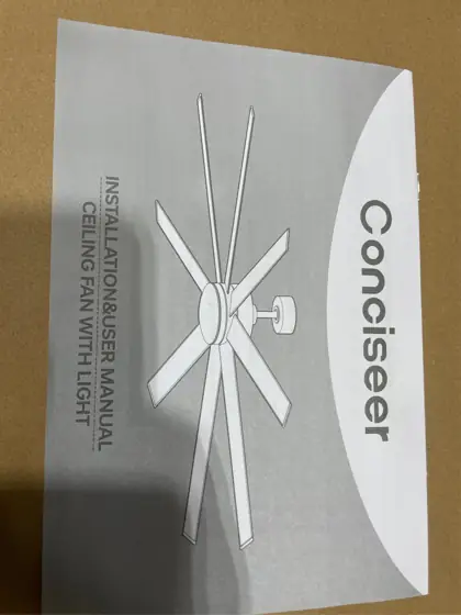Conciseer 72-Inch Ceiling Fan with… — Photo 4