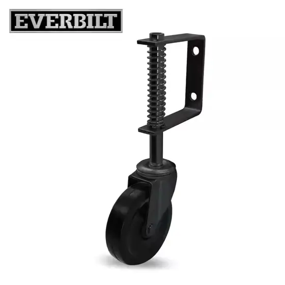 4 in. Black Rubber/Steel Swivel… — Photo 1