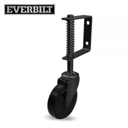 4 in. Black Rubber/Steel Swivel… — Photo 1