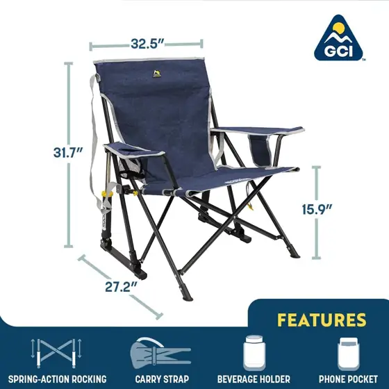 GCI Outdoor Kickback Rocker Camping… — Photo 2