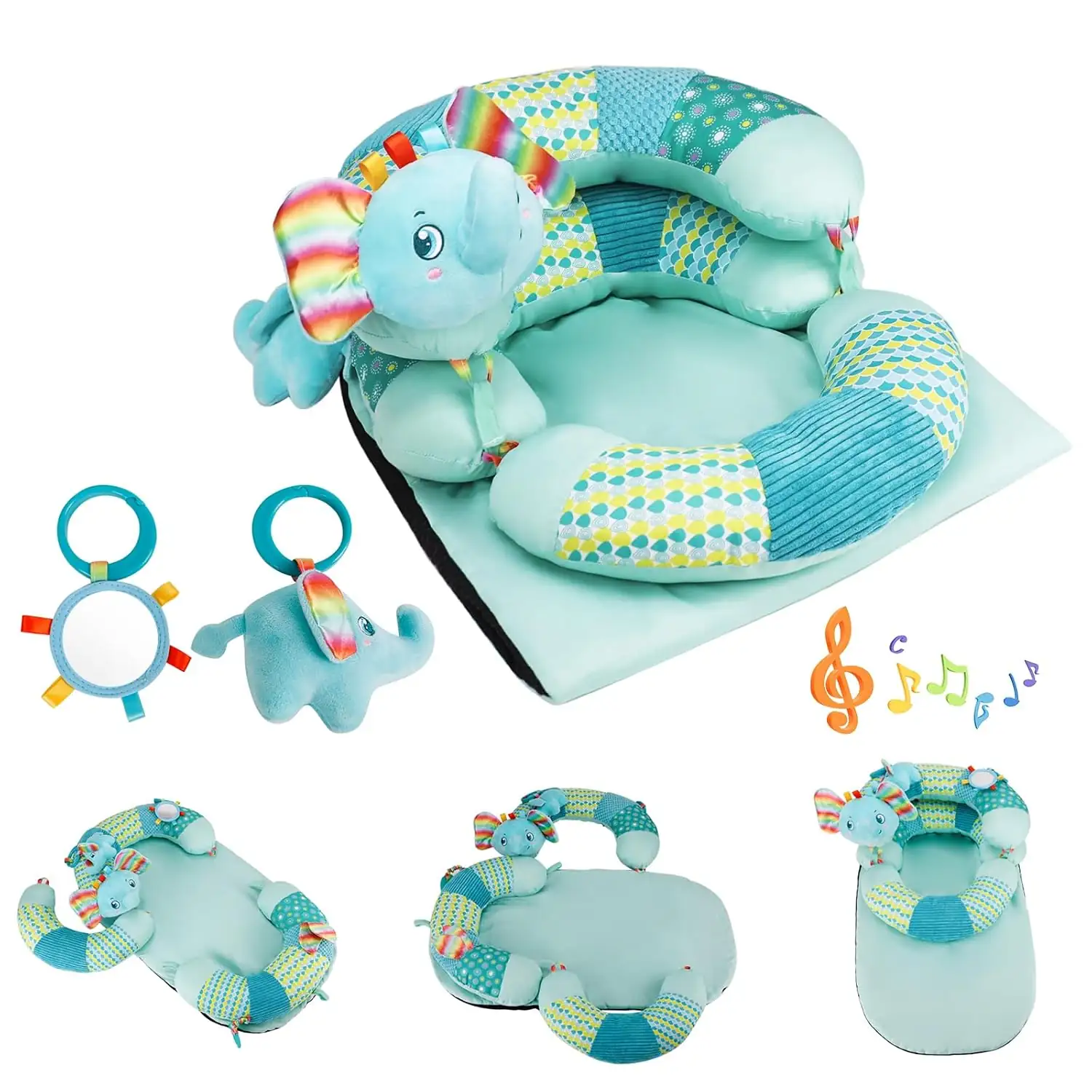 3-in-1 Tummy Time Pillow with… — Photo 1