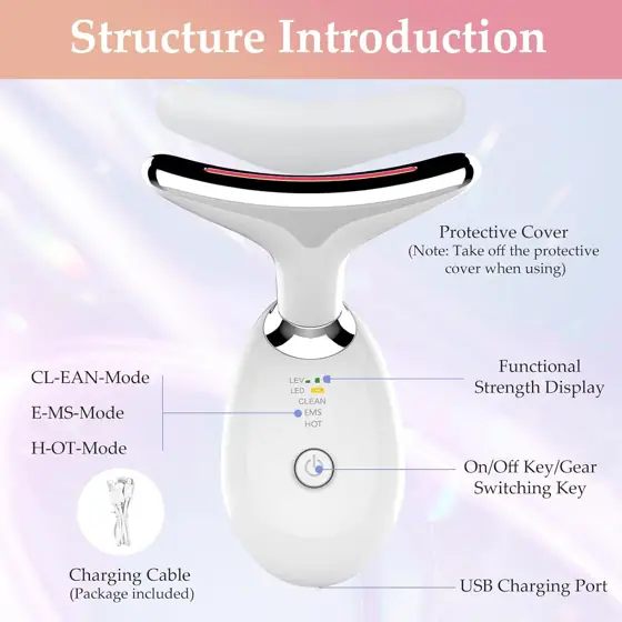 Face and Neck Massager Tool,… — Photo 2