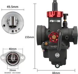 NIBBI PE26mm Carburetor for Flange… — Photo 2