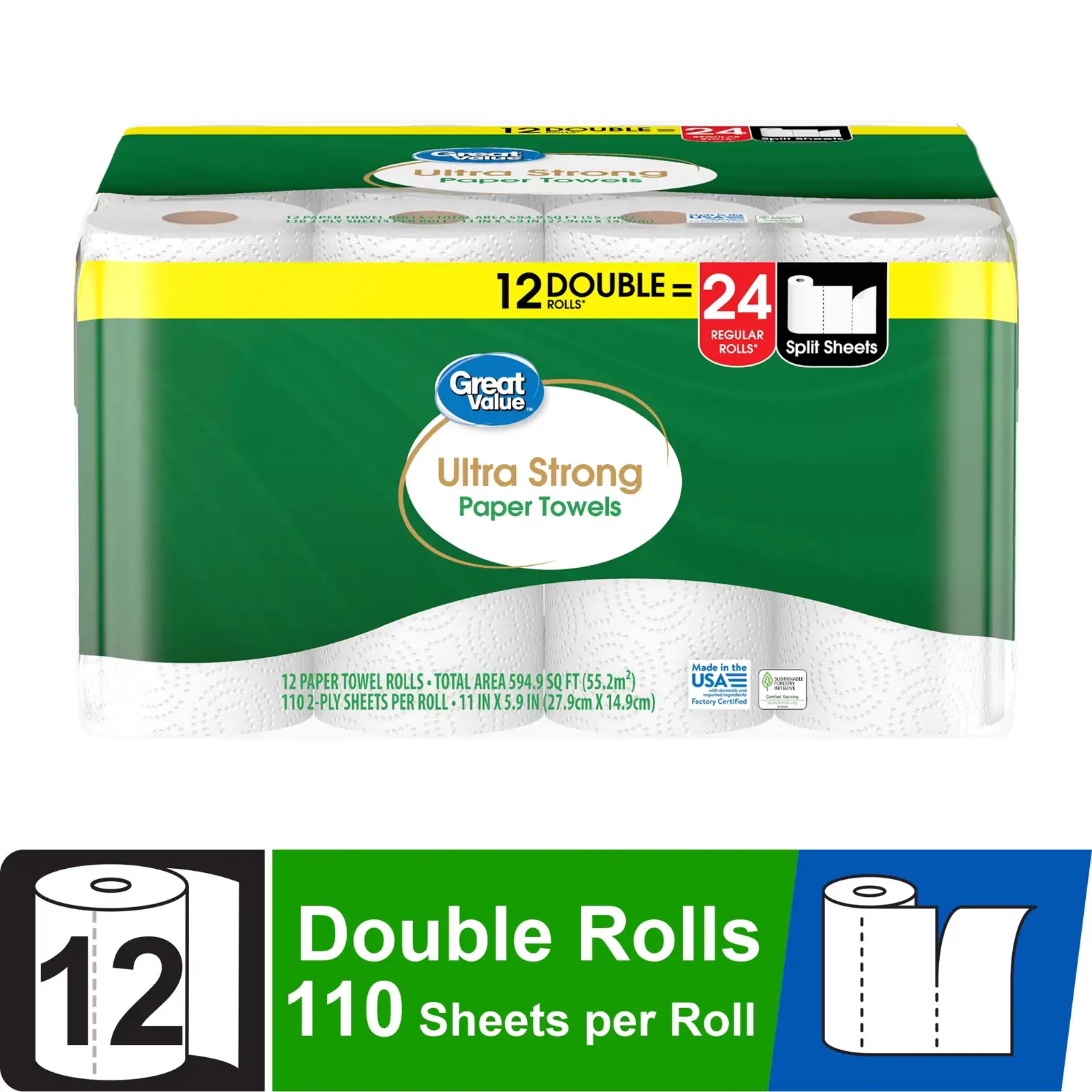 Great Value Ultra Strong Paper… — Photo 1