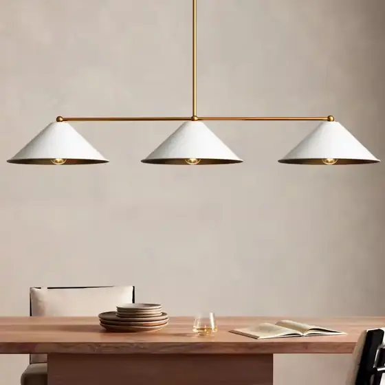 John 3-Light Modern White Cone… — Photo 1