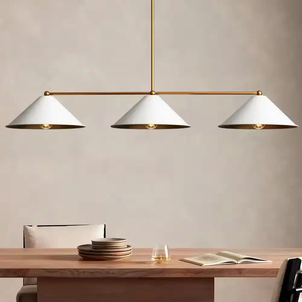 John 3-Light Modern White Cone… — Photo 1