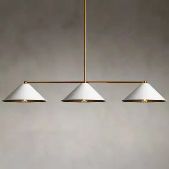 John 3-Light Modern White Cone… — Photo 2