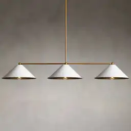 John 3-Light Modern White Cone… — Photo 2