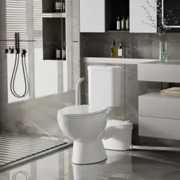 Rear Drain Macerating Toilet, 2-Piece,… — Photo 2