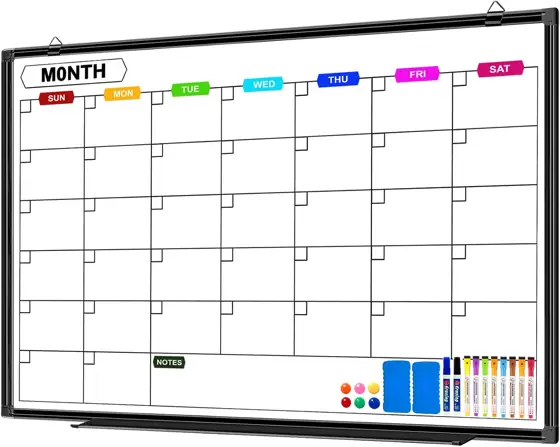 Dry Erase Calendar Whiteboard for… — Photo 1