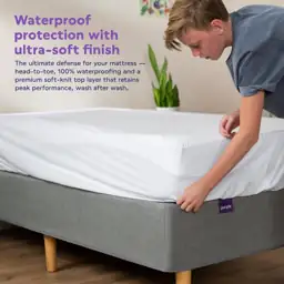 Purple Waterproof Mattress Protector, King,… — Photo 2