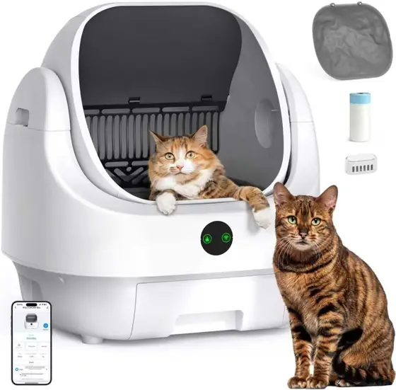 Open-Top Automatic Litter Box, Odor… — Photo 1