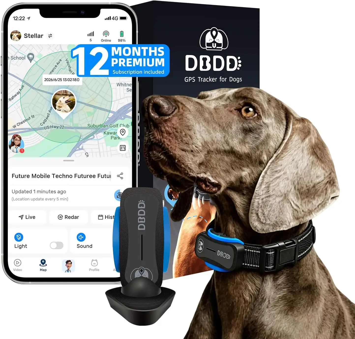 DBDD Dog GPS Tracker 12M… — Photo 1