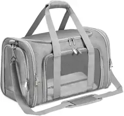 Soft-Sided Cat/Dog/Pet Carrier, Collapsible Pets… — Photo 1