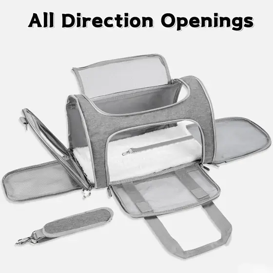 Soft-Sided Cat/Dog/Pet Carrier, Collapsible Pets… — Photo 2