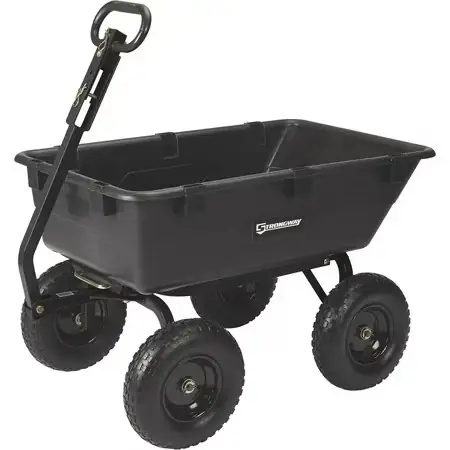 Strongway Heavy-Duty Poly Dump Cart,… — Photo 1