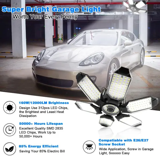 Garage Lights - 32000LM LED… — Photo 2