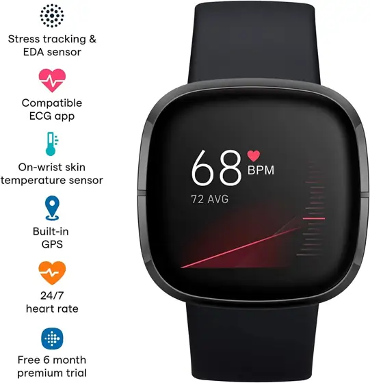 Fitbit Sense Smartwatch with GPS,… — Photo 2