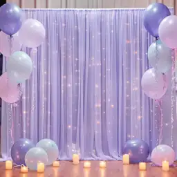Purple 10x10ft Tulle Backdrop Curtain… — Photo 2