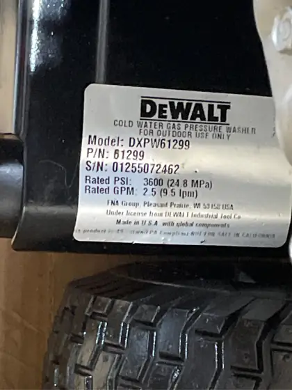 DEWALT 3600 PSI 2.5 GPM… — Photo 6