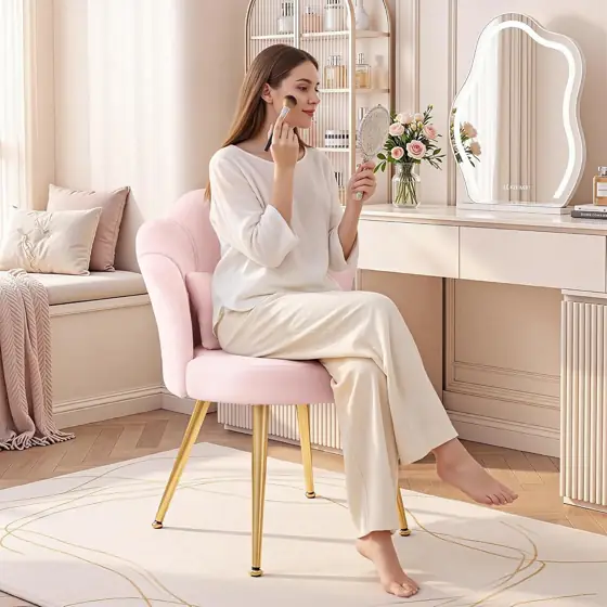 BestGlory Petal Makeup Vanity Chair… — Photo 2