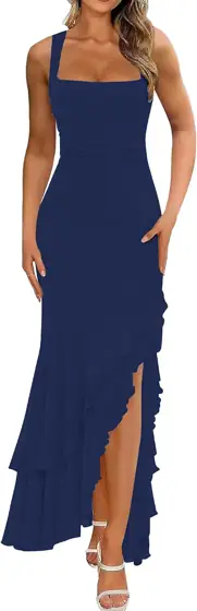 BORIFLORS Women's Elegant Bodycon Ruched… — Photo 1