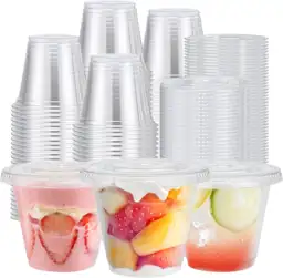 300 Pack 9oz Clear Plastic… — Photo 1